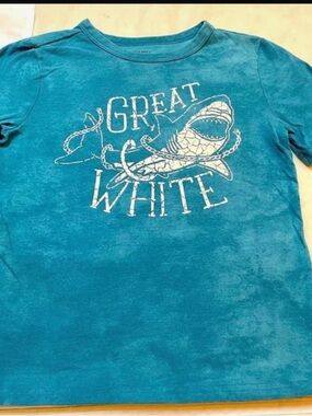 Sonoma Blue Shark Short Sleeve T-shirt, Size 7